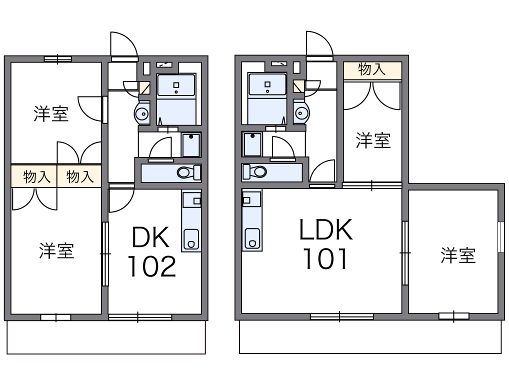 レオパレスラポール 1号室 郡山駅 郡山市 レオパレス21 のマンスリーマンション