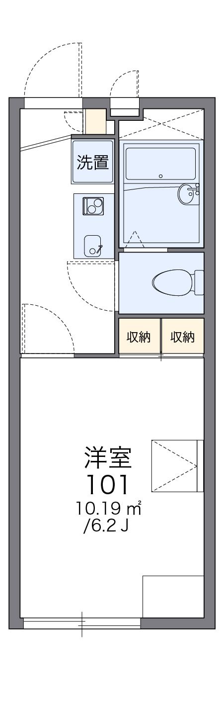 レオパレスリバーパークみのり 103号室 横川駅 広島市西区 レオパレス21 の賃貸アパート