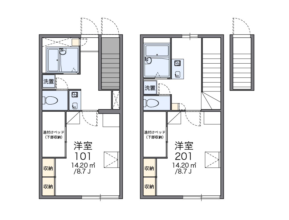 レオパレス綺麗なれいなｂ 104号室 沼田駅 沼田市 レオパレス21 のマンスリーマンション