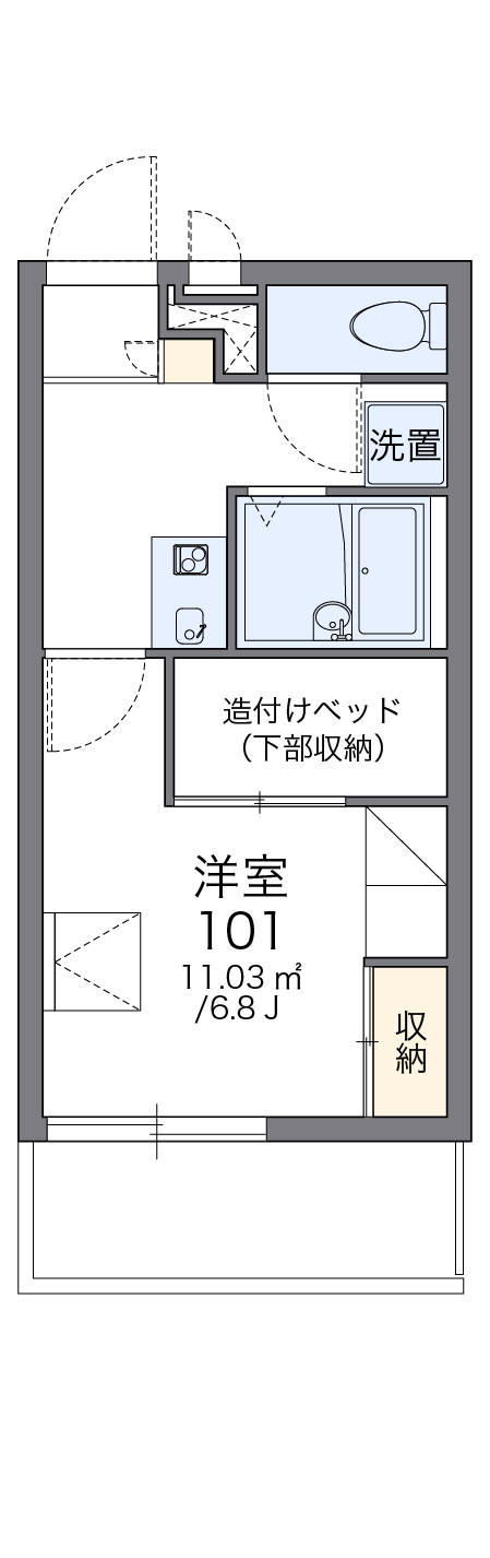 レオパレスｓａｋａｅ 101号室 だいどう豊里駅 大阪市東淀川区 レオパレス21 の賃貸マンション