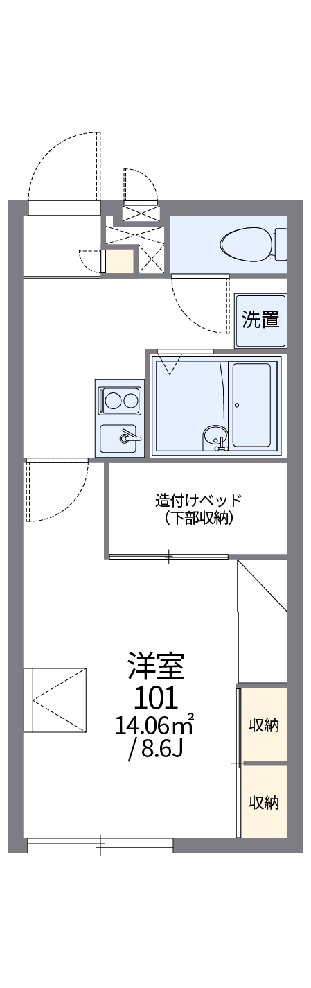 レオパレスドウコヤ 1号室 愛宕駅 野田市 レオパレス21 の賃貸アパート