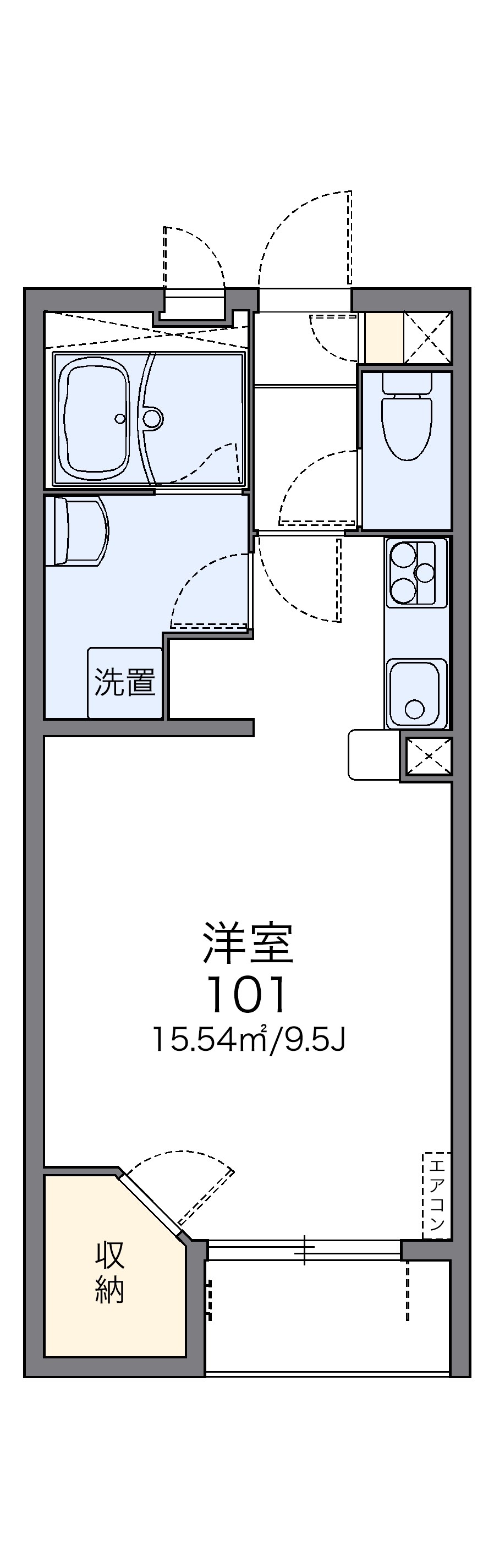 レオネクストアンジェリカ 108号室 東松江駅 和歌山市 レオパレス21 の賃貸アパート