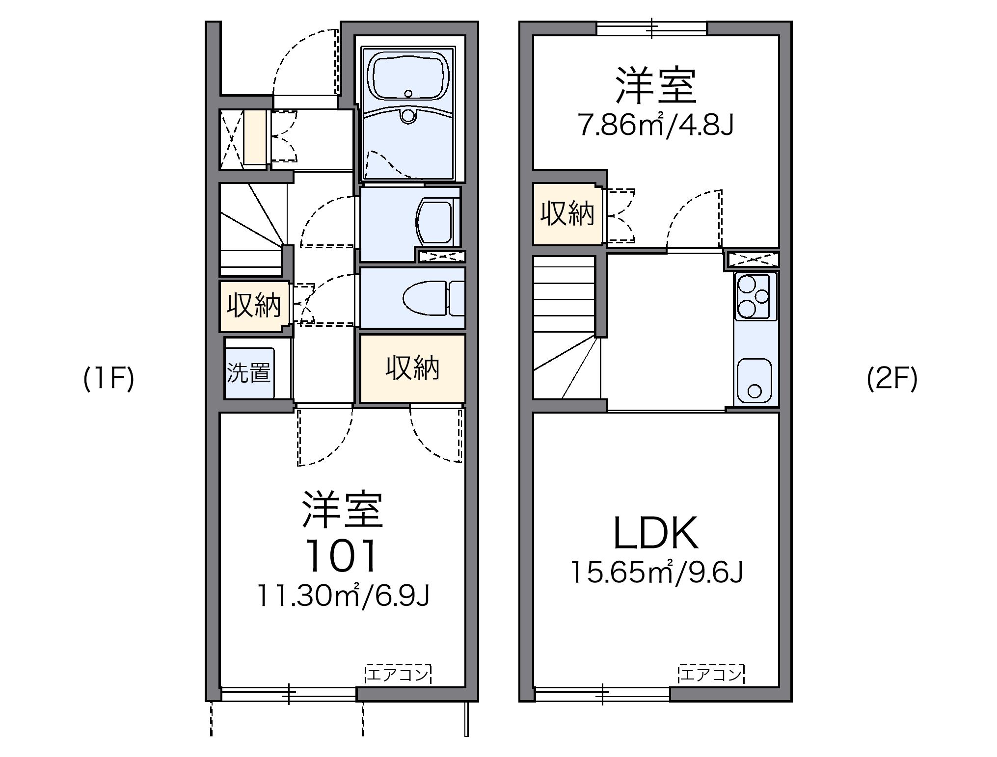レオネクストグランシャリオ 107号室 小松駅 小松市 レオパレス21 の賃貸アパート