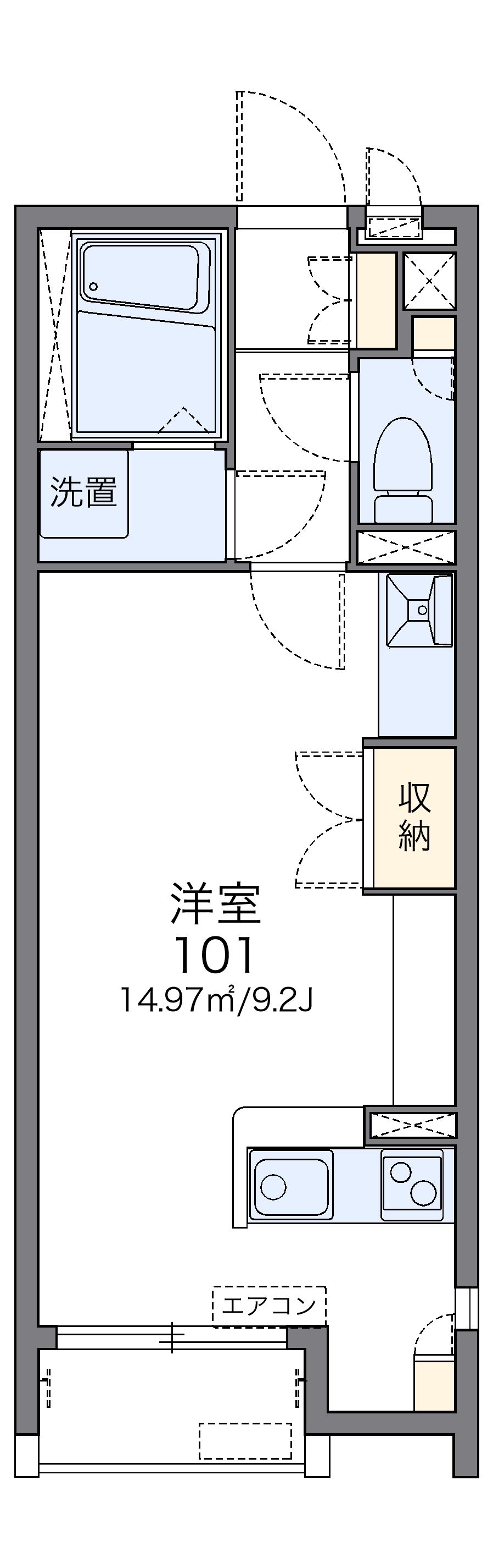 レオネクストシュエットフルール 103号室 竹ノ塚駅 草加市 レオパレス21 の賃貸アパート