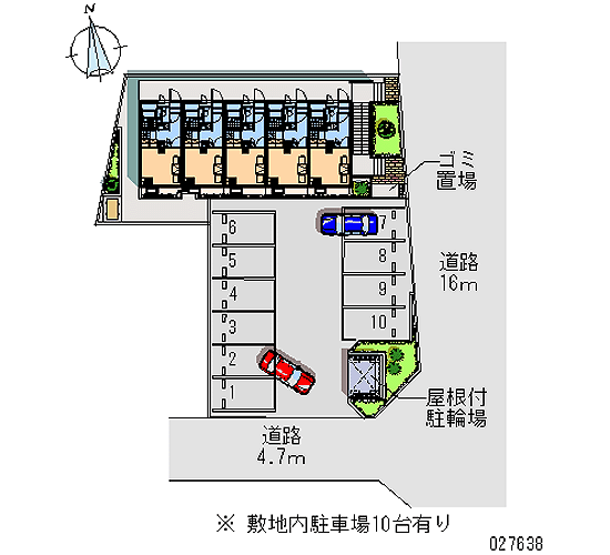 駐 車場 レオパレス