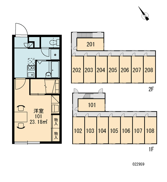 レオパレスルミエール 5号室 旭川駅 旭川市 レオパレス21 の賃貸アパート