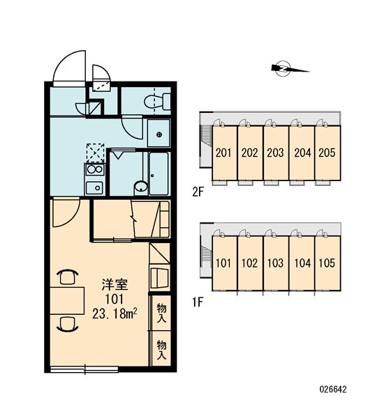 レオパレスサンフラワー 102号室 高崎駅 高崎市 レオパレス21 の賃貸アパート