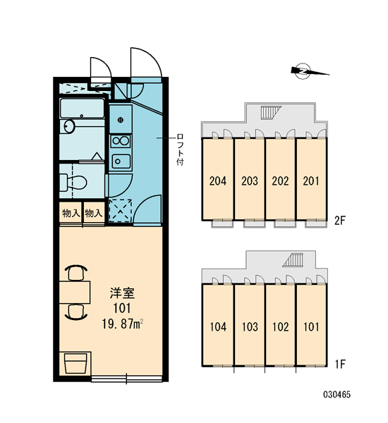 レオパレスパテオ 103号室 本厚木駅 厚木市 レオパレス21 の賃貸アパート