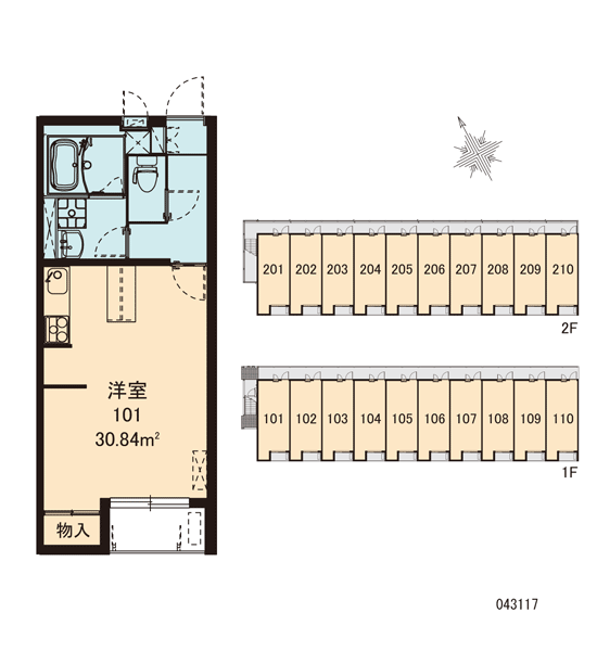 レオネクストエポック２１ 3号室 新潟駅 新潟市西区 レオパレス21 の賃貸アパート