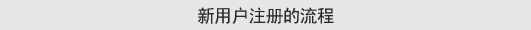 新用户注册的流程